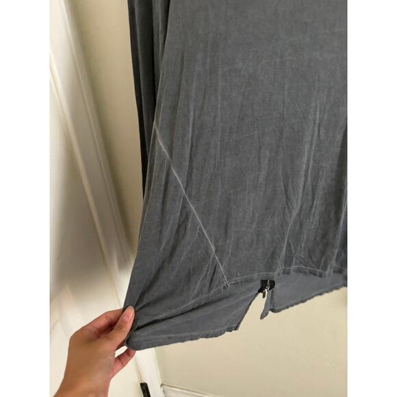 REVOLVE Top Women's XS/S Gray Feel The Piece Terre Jacob Back Zipper Long Sleeve - Picture 7 of 7